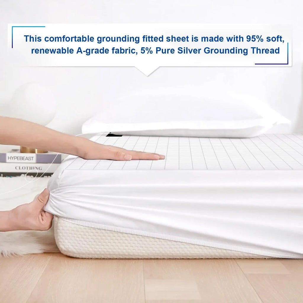 Grounding Fitted Sheet | Organic Cotton & Silver Fiber