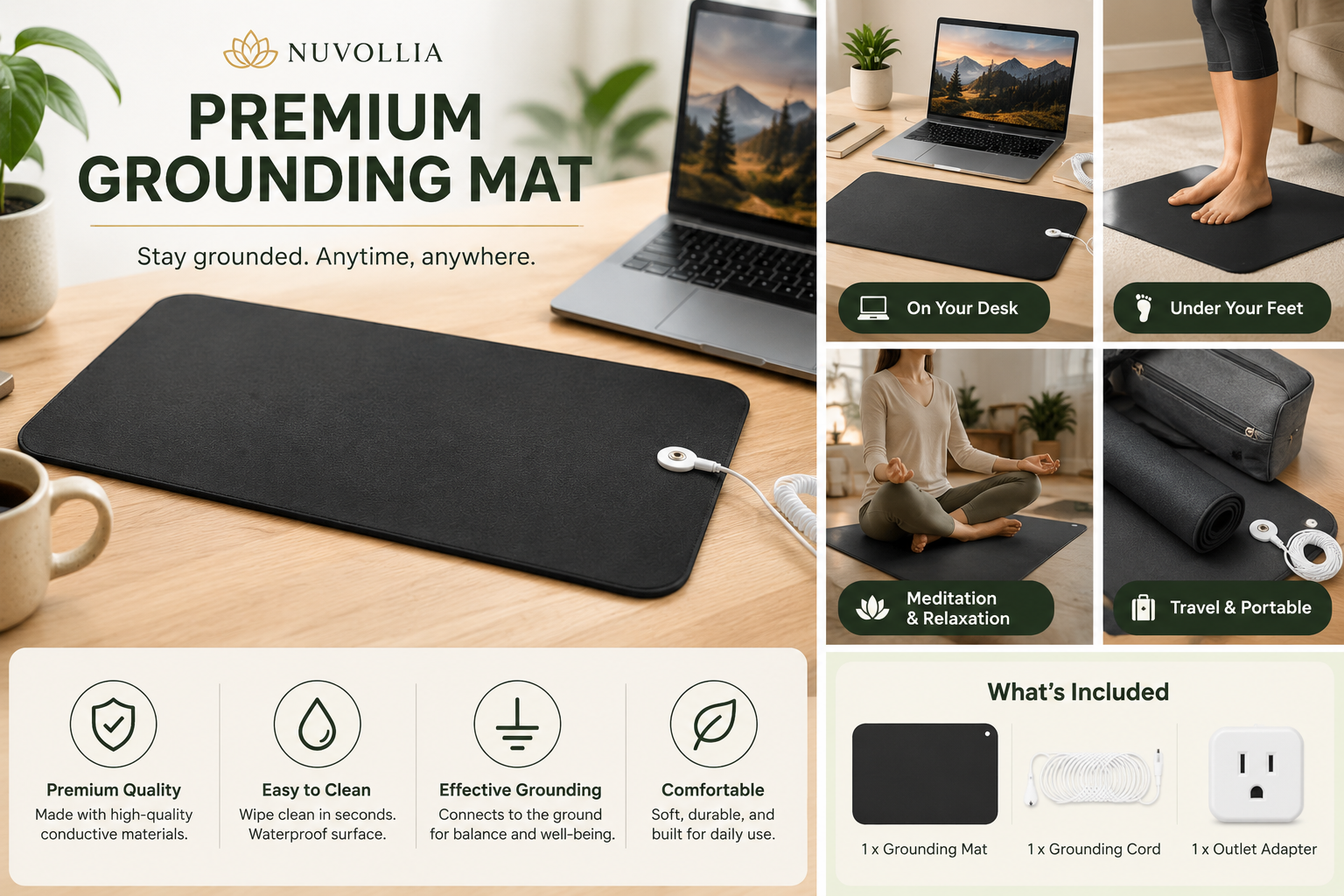 Nuvollia™ Premium Grounding Mat